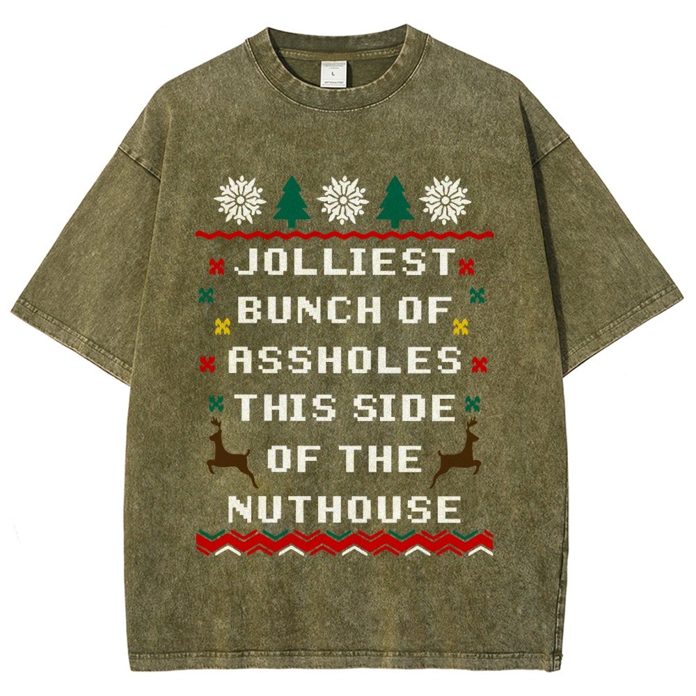 Jolliest Bunch of Assholes This Side of The Nuthouse Vintage Distressed T-shirt
