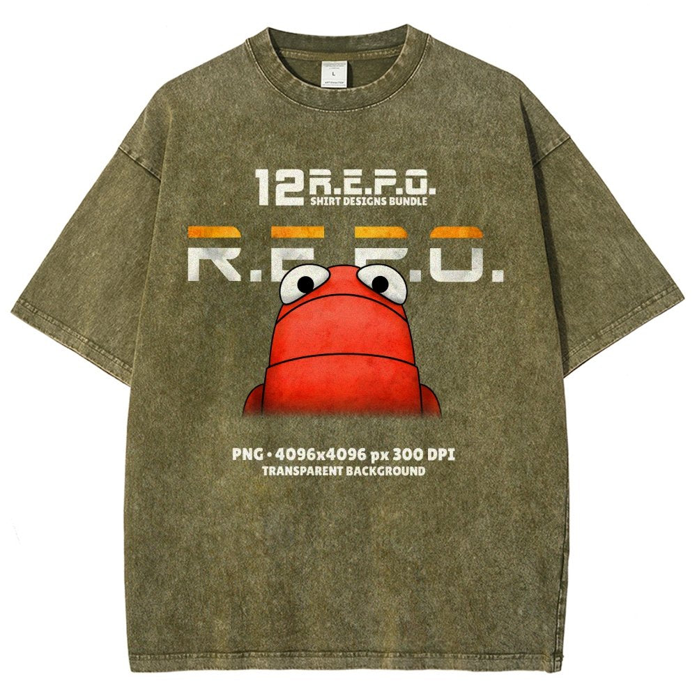 R.E.P.O. Game Funny Meme Vintage Distressed T-shirt