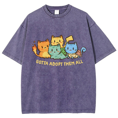 Gotta Collect Them All Vintage Distressed T-shirt