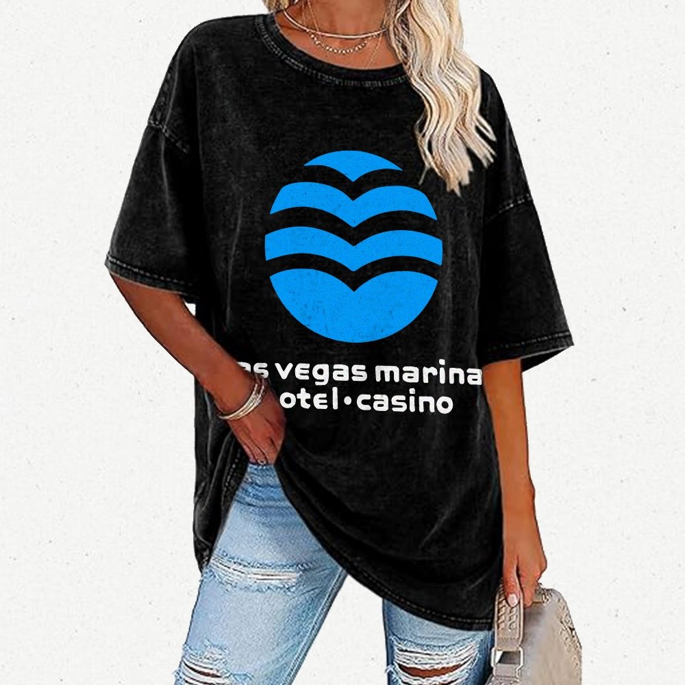 Marina Hotel & Casino - Vintage Las Vegas Vintage Distressed T-shirt