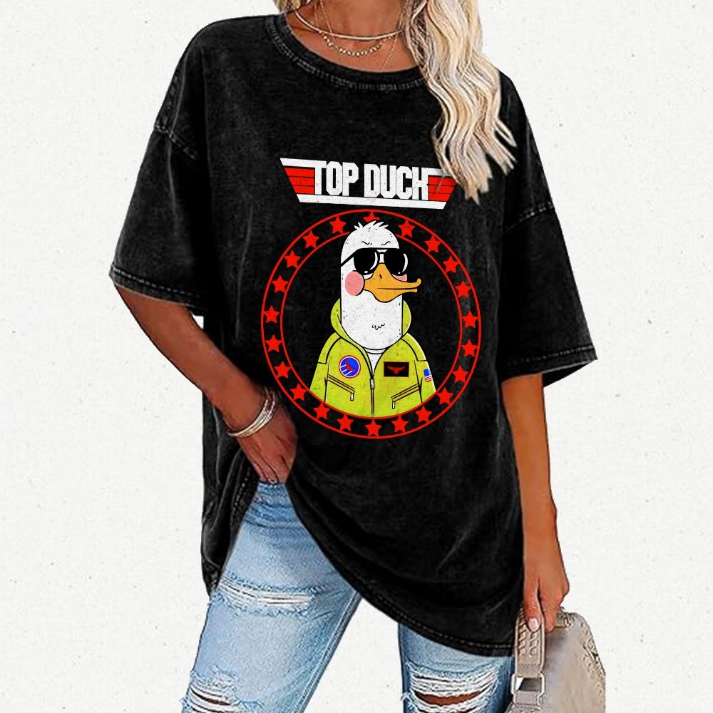 Top Duck Vintage Distressed T-shirt