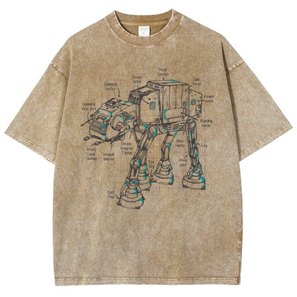 Walker's Blueprint Vintage Distressed T-shirt