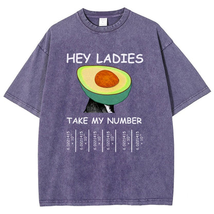 Avocadro - Funny Avogadro's Number Vintage Distressed T-shirt