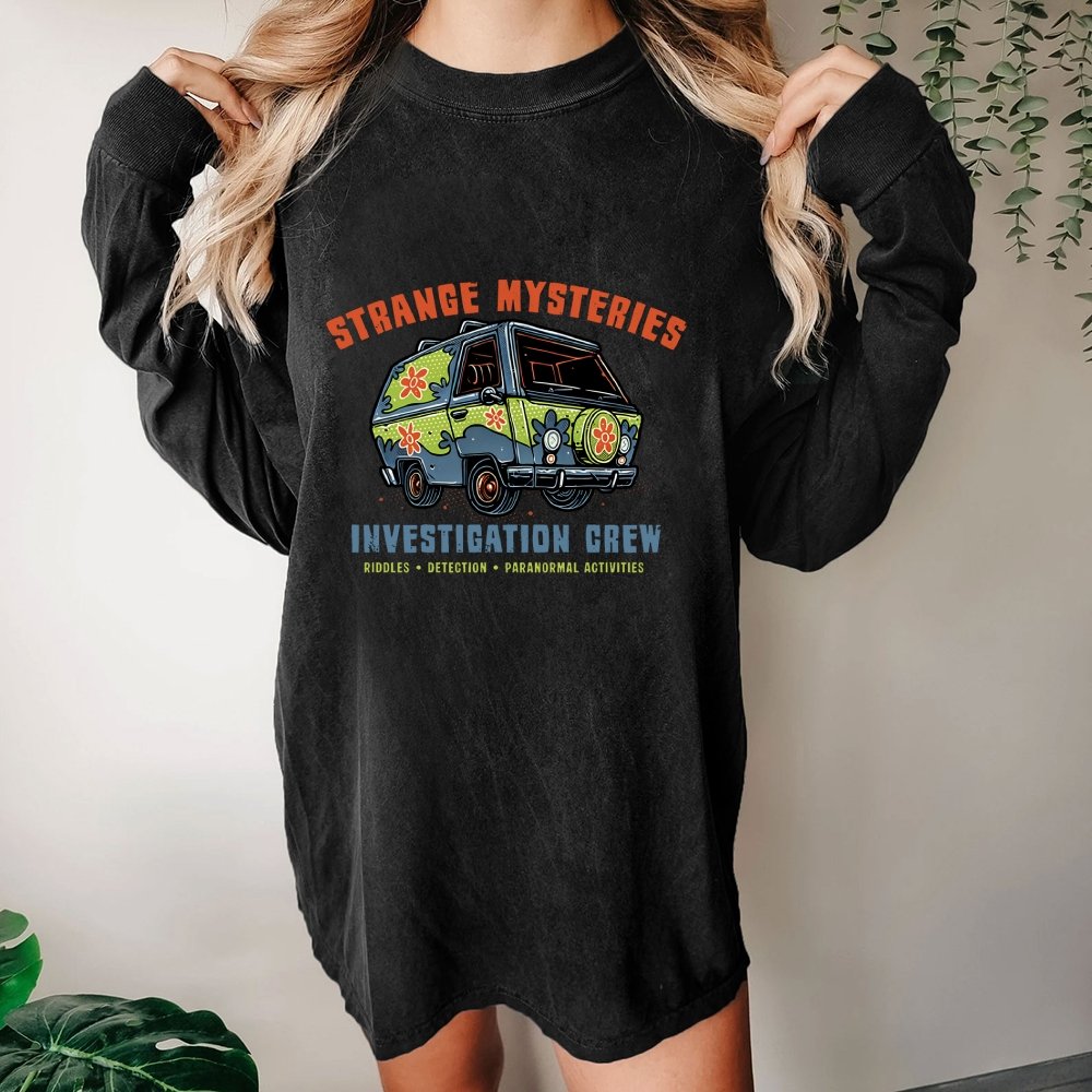 Strange Mysteries Washed Long Sleeve Tee