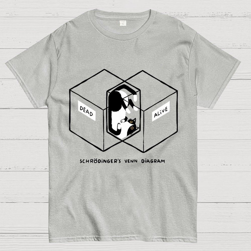 Schrodingers Venn Diagram Geek T-Shirt