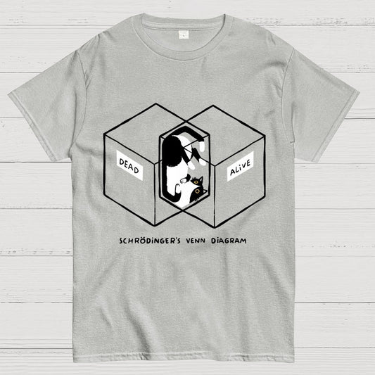Schrodingers Venn Diagram Geek T-Shirt