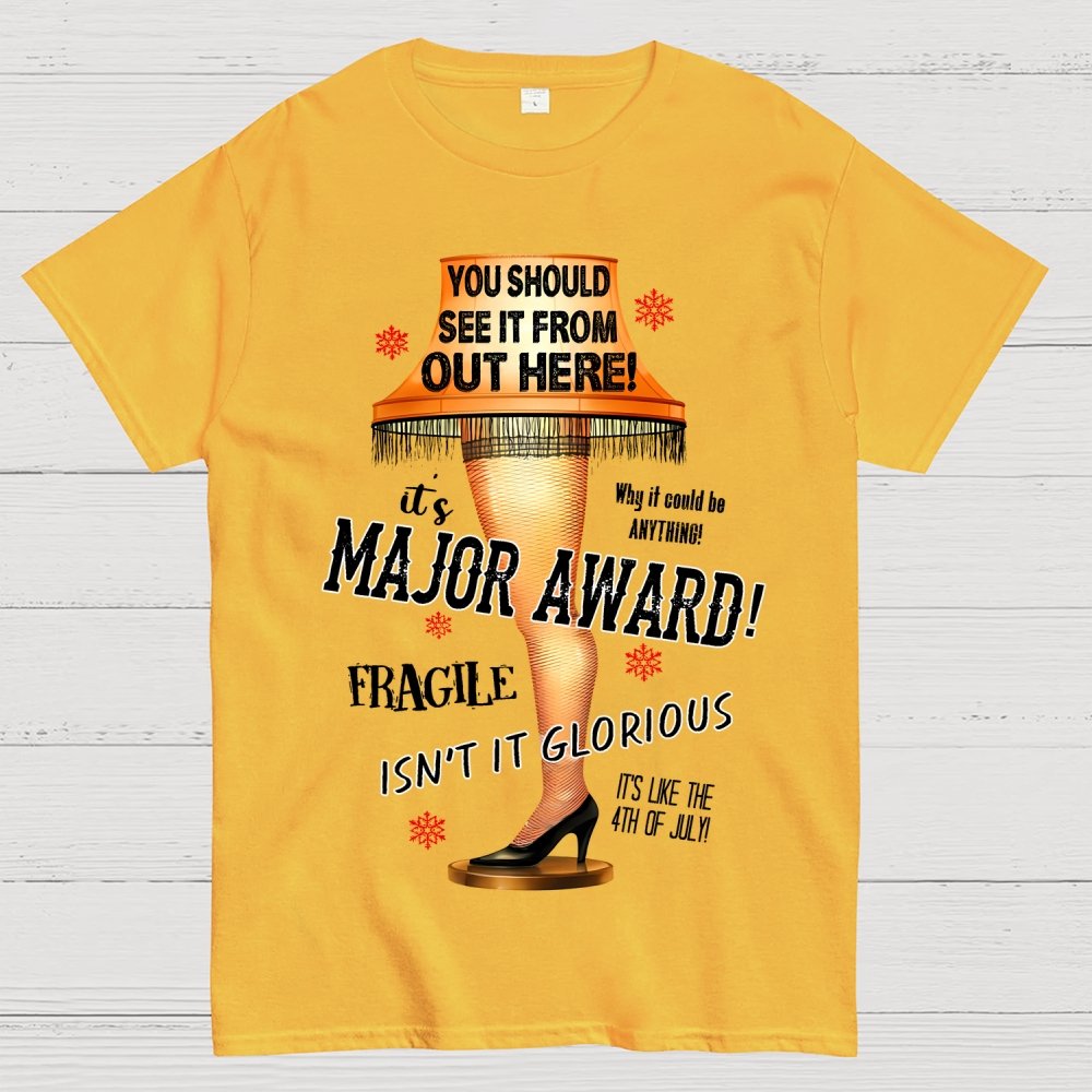 It's a Major Award Leg Lamp Christmas Geek T-Shirt