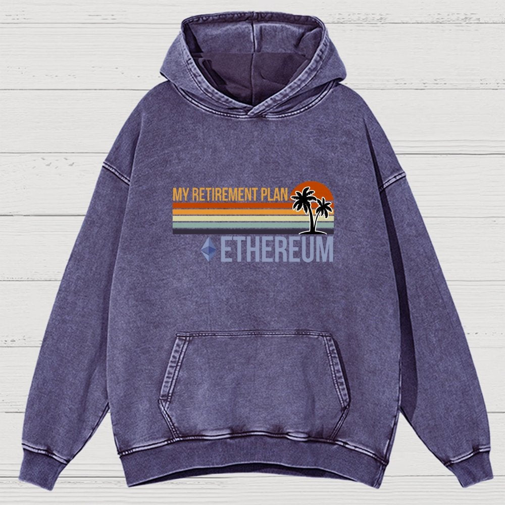 ETH Retirement Plan Vintage Distressed Hoodie