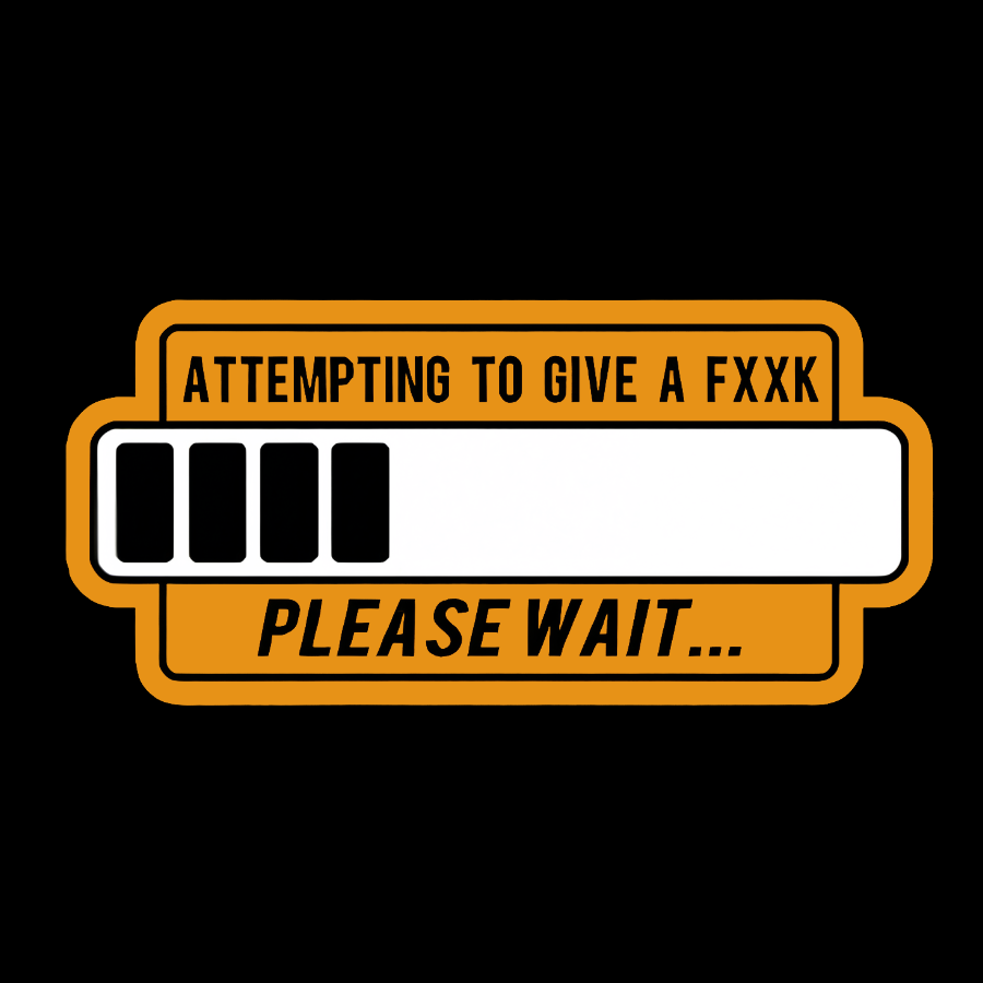 Trying to Give Please Wait Geek Washed Long Sleeve Tee