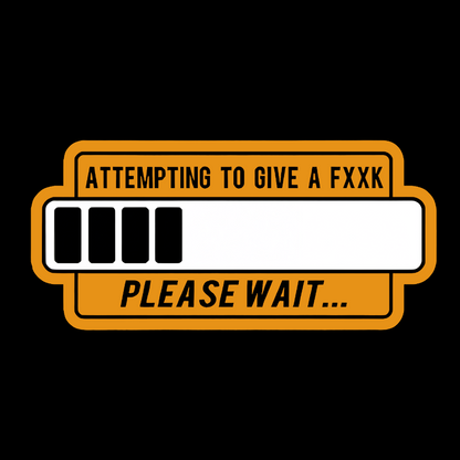 Trying to Give Please Wait Geek Washed Long Sleeve Tee