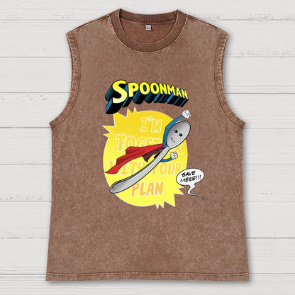 Spoonman Vintage Distressed Washed Tank