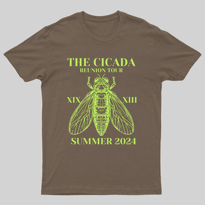The Cicada Reunion U.S Tour 2024 Cicada Geeky T-Shirt