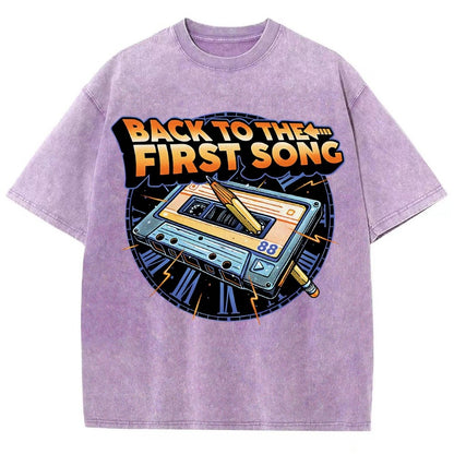 Back to the First Song Vintage Distressed T-shirt