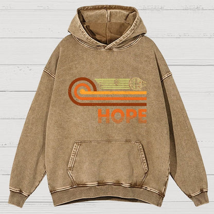 Retro Vintage Hope Vintage Distressed Hoodie