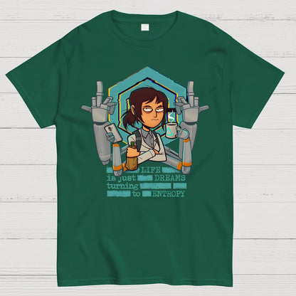 Life is Dreams Turning to Entropy Job Inside Conspiracy Geek T-Shirt