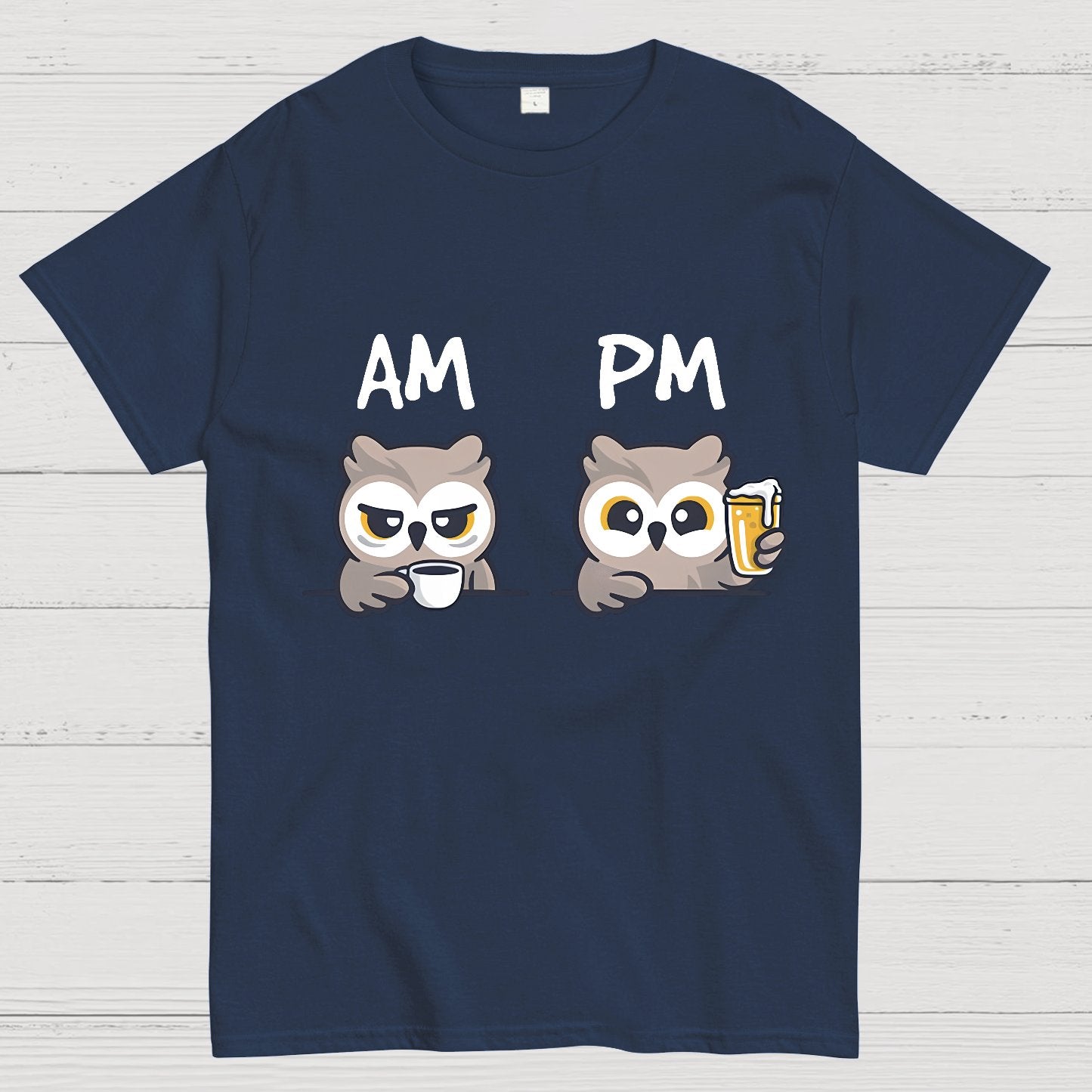 AM PM owl clock Geeky T-Shirt