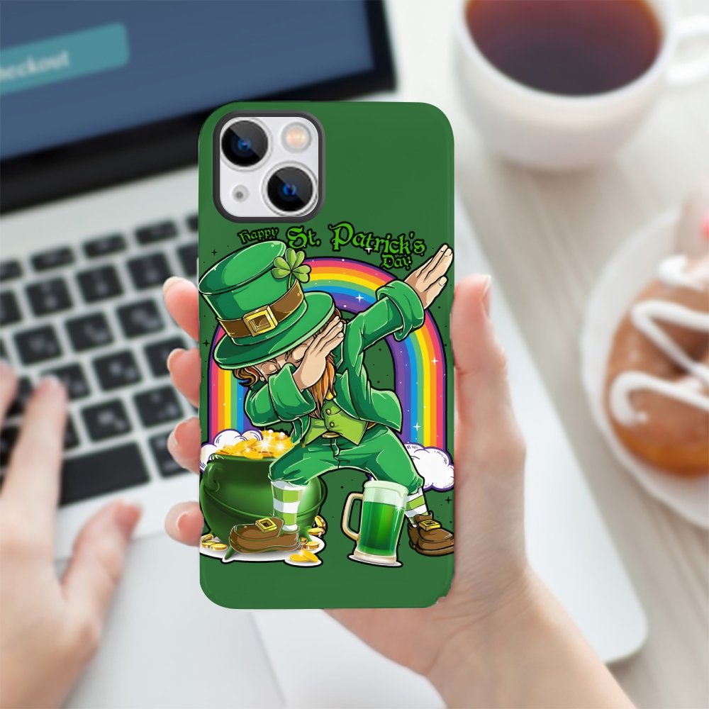 St. Patrick's Day Lucky Green Print Phone Cases
