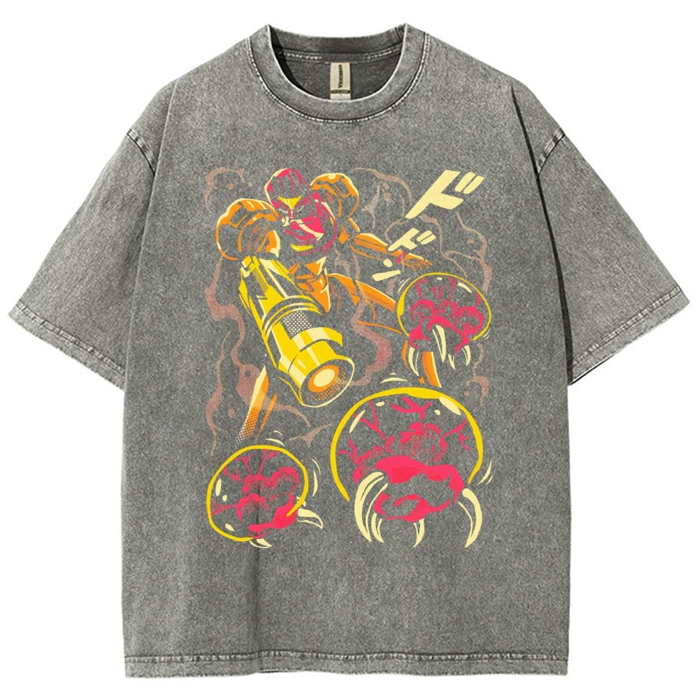 LARVA SWARM Vintage Distressed T-shirt