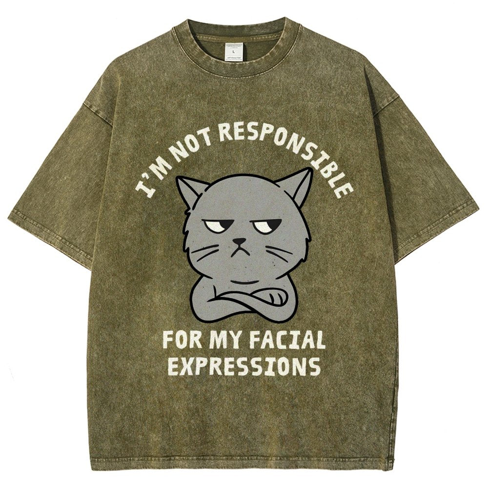 My Facial Expressions Vintage Distressed T-shirt