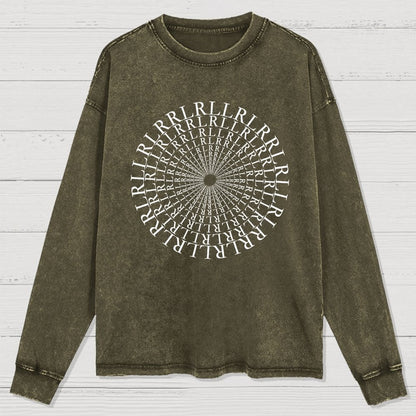 Paradiddle Variations Drummer Washed Long Sleeve Tee