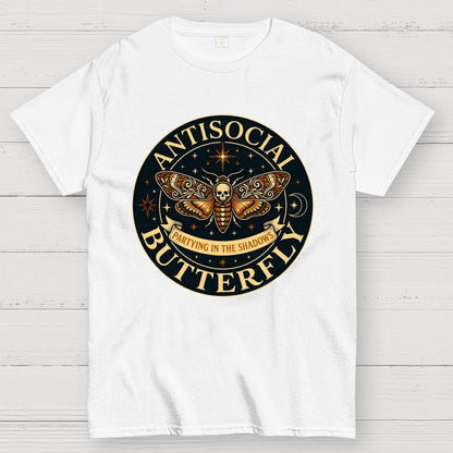 Antisocial Butterfly  Geek T-Shirt