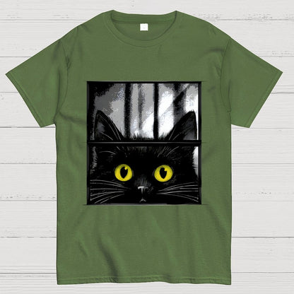 Creepy Cat Geek T-Shirt