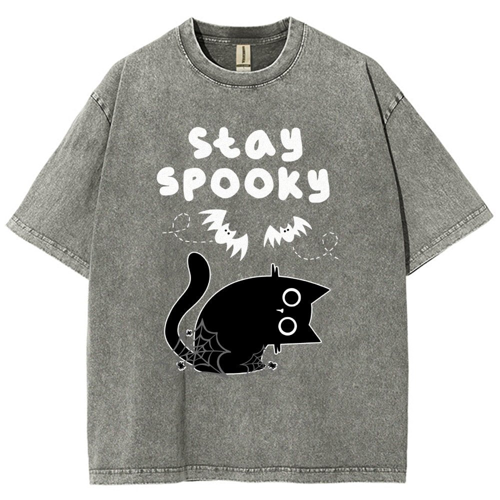 Stay Spooky Vintage Distressed T-shirt