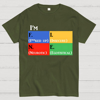 Simple Moodlings I'm F.I.N.E Geek T-Shirt