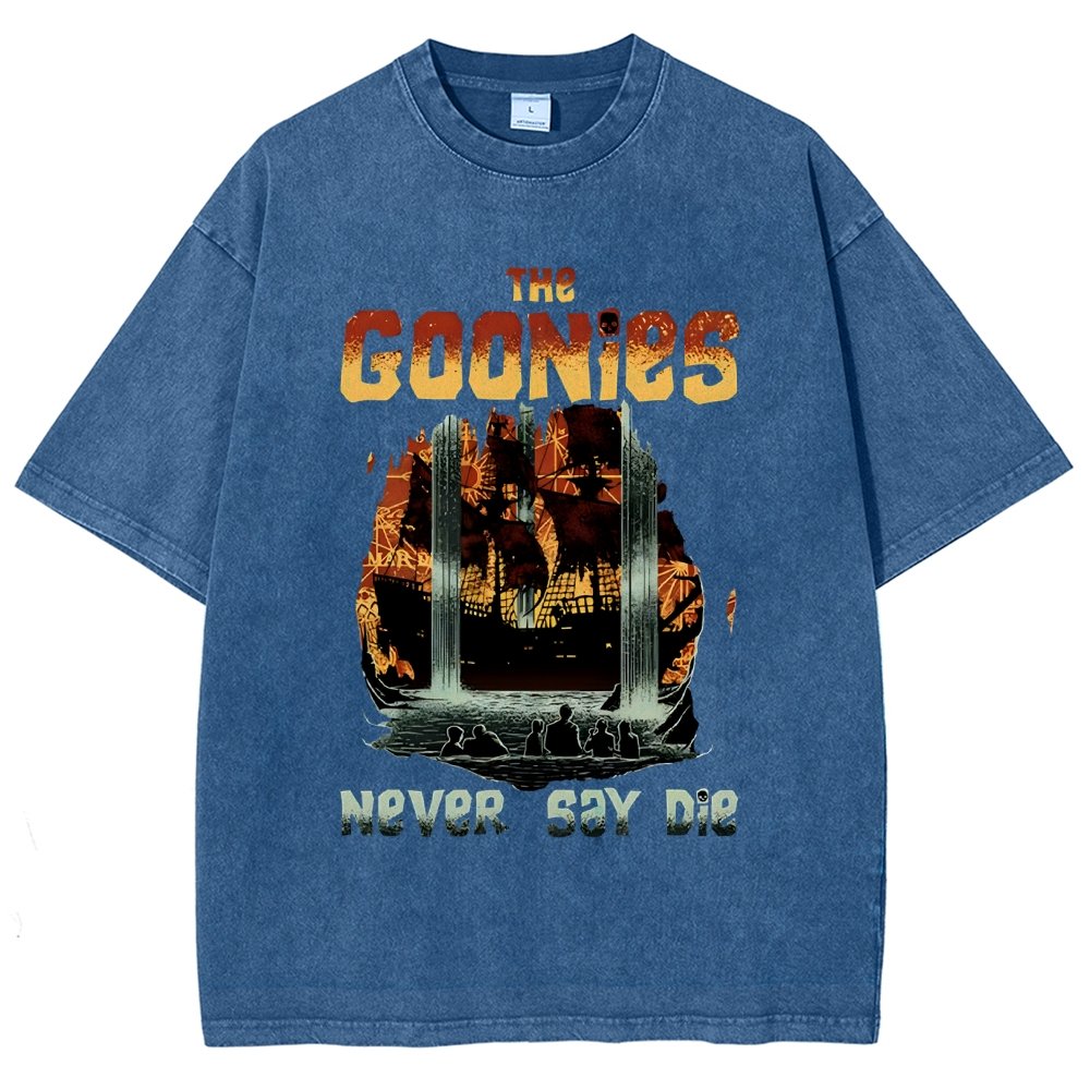 Never Say Die Vintage Distressed T-shirt