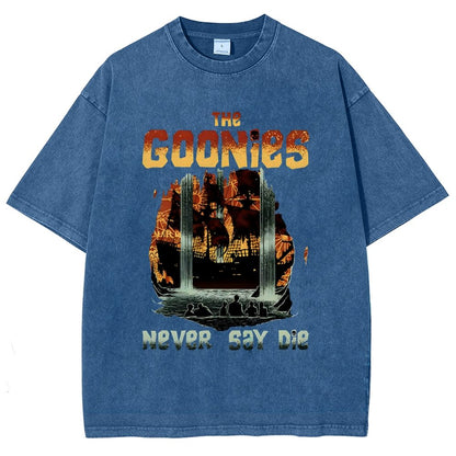 Never Say Die Vintage Distressed T-shirt