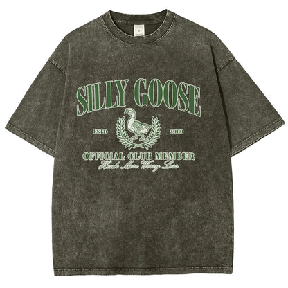 Silly Goose Official Club Vintage Distressed T-shirt