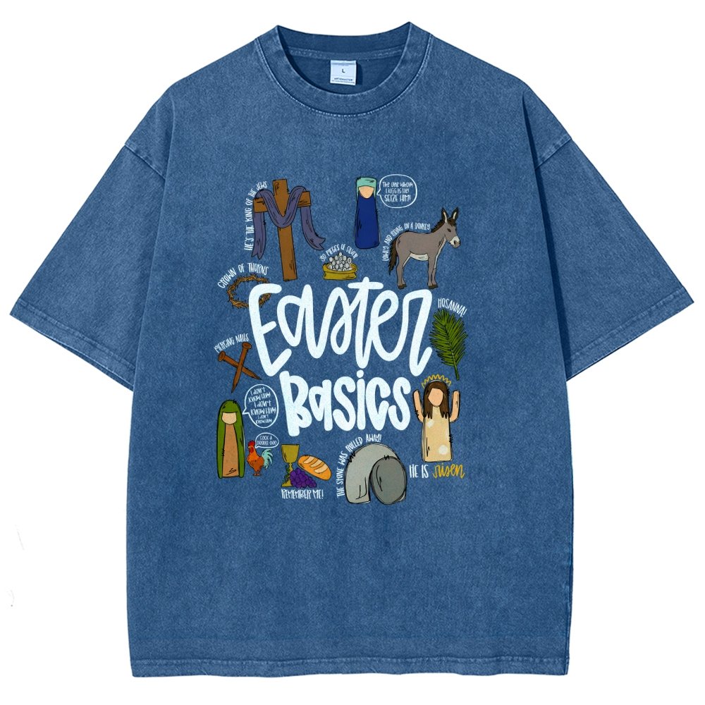Easter Basics Vintage Distressed T-shirt