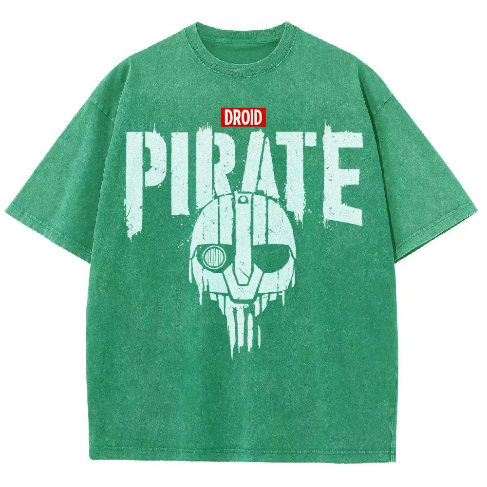 Droid Pirate Vintage Distressed T-shirt