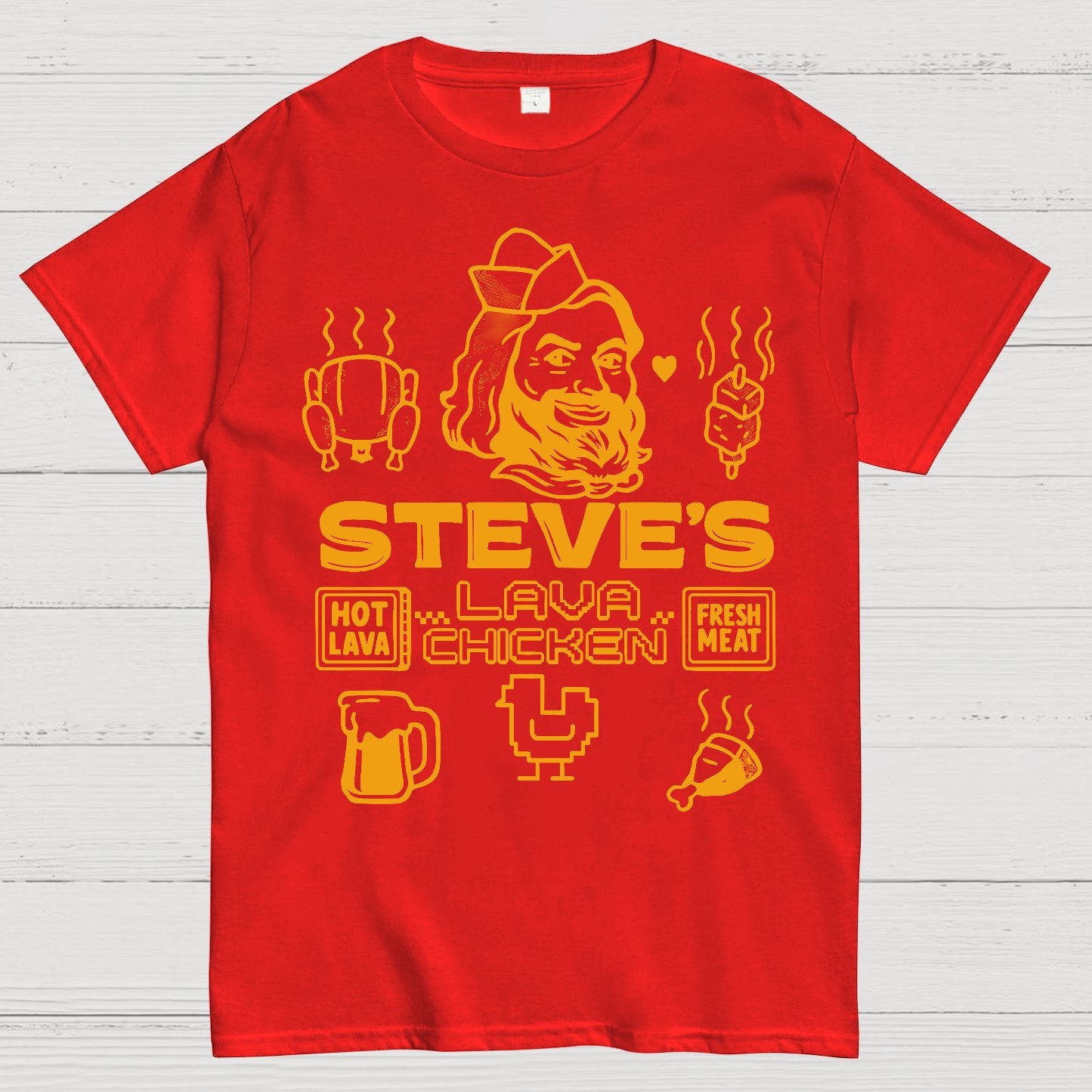 Steve's Lava Chicken Geek T-Shirt