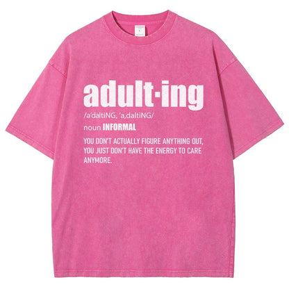 ADULT-ING Vintage Distressed T-shirt