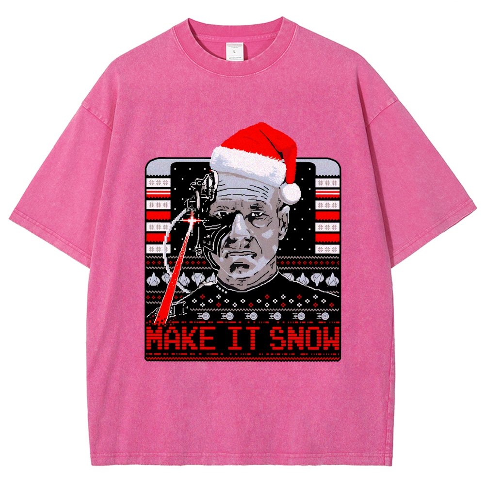Make It Snow Vintage Distressed T-shirt