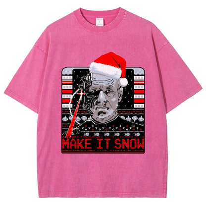 Make It Snow Vintage Distressed T-shirt