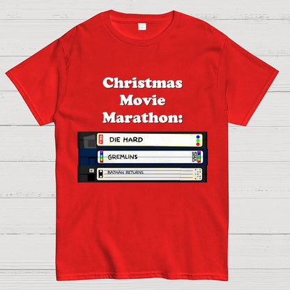 Christmas Movie Marathon (green variant) Geek T-Shirt