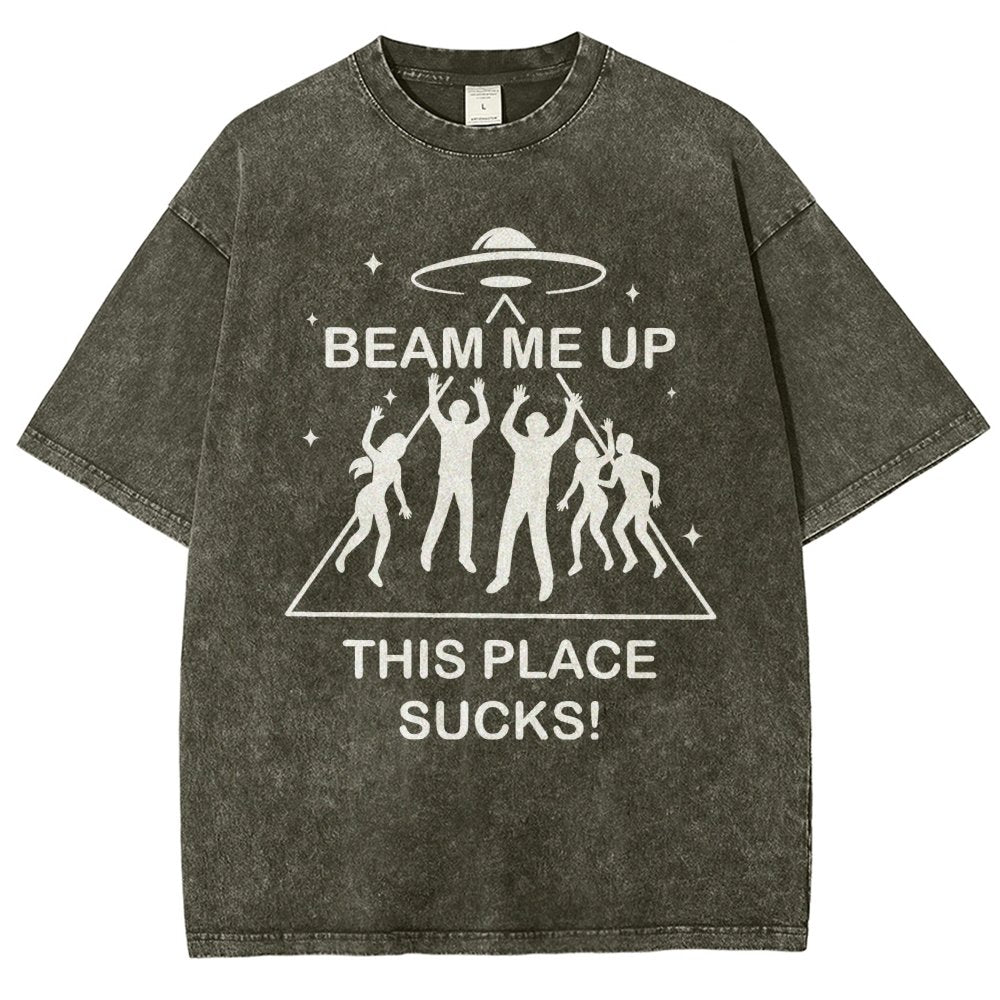 Warp Me Away Vintage Distressed T-shirt