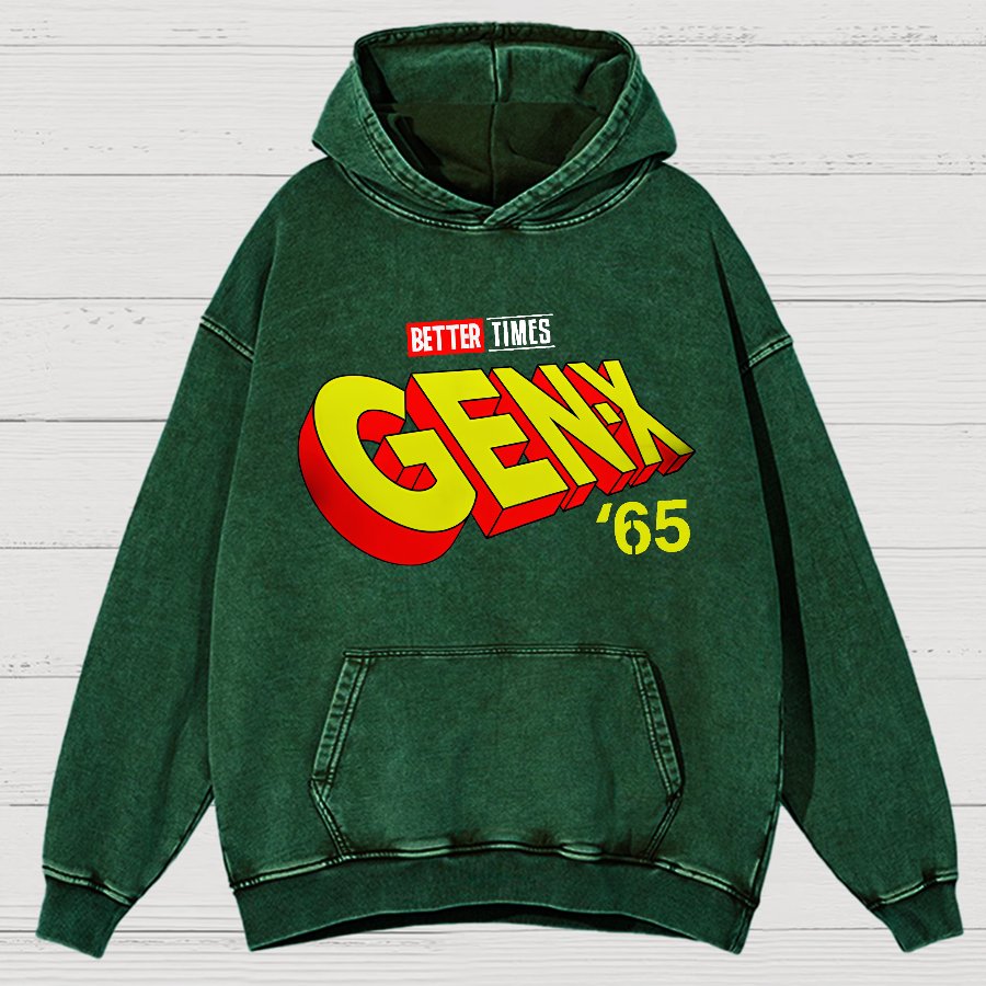 Gen-X ’65 Vintage Distressed Hoodie