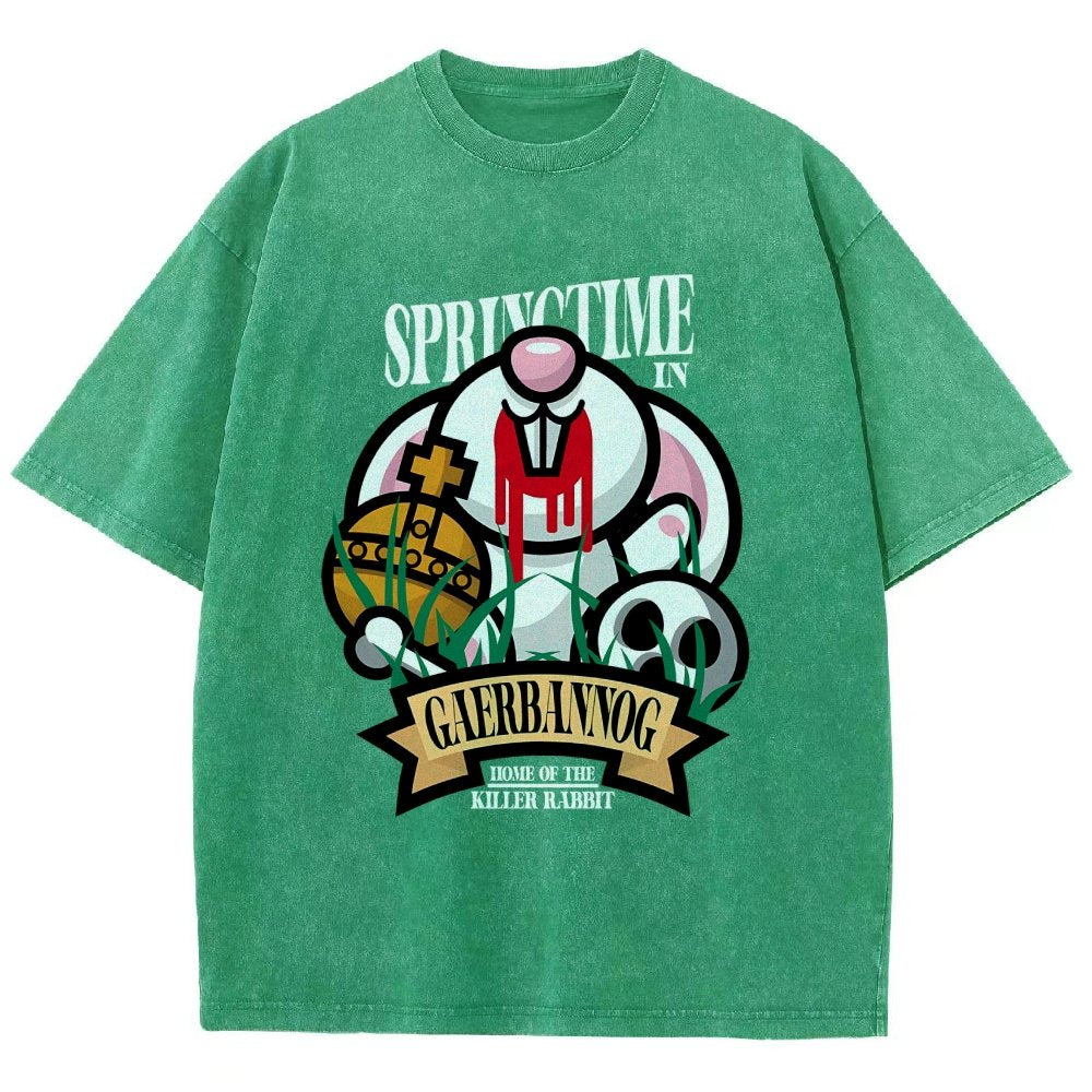 Spring Killer Rabbit Vintage Distressed T-shirt
