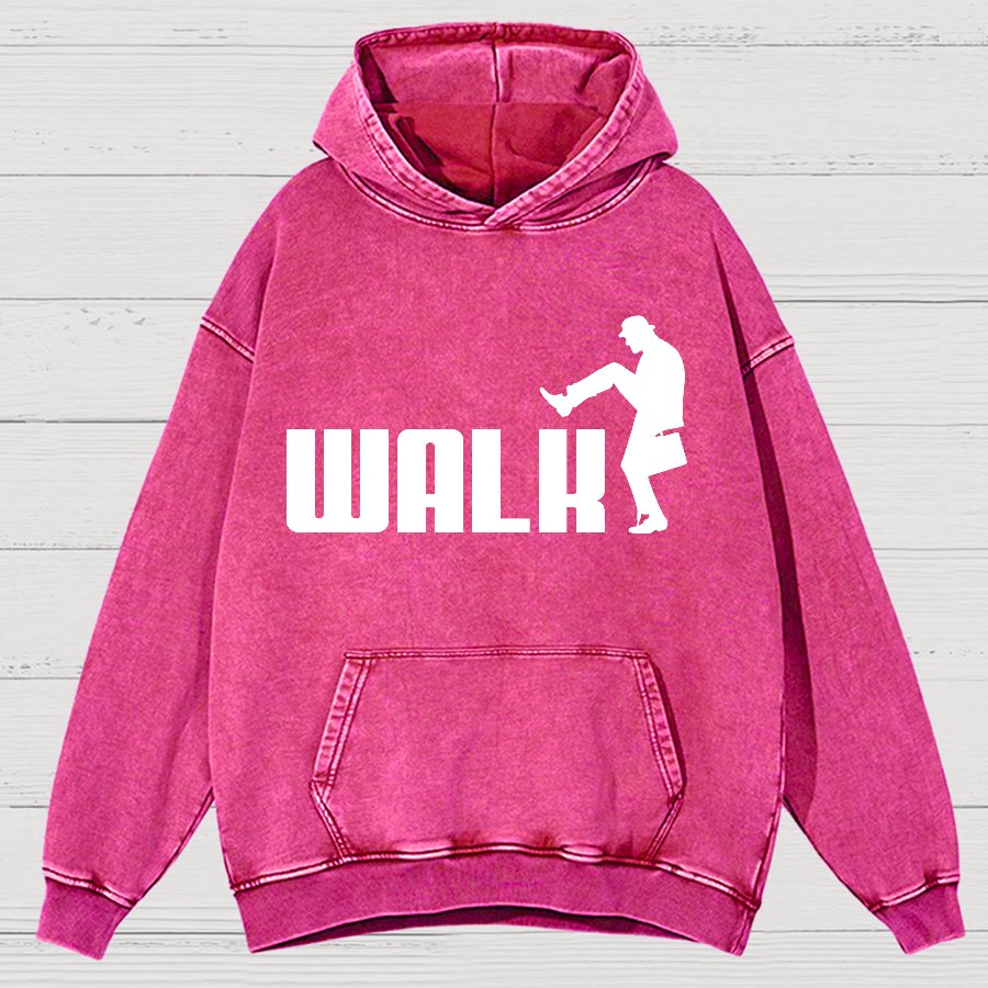 Walk Funny Vintage Distressed Hoodie
