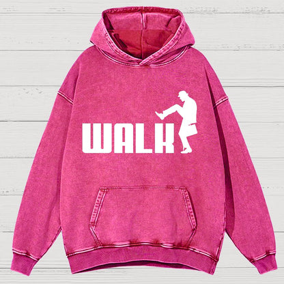 Walk Funny Vintage Distressed Hoodie