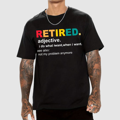 Retired Definition, Funny Retired Classic Geek T-Shirt