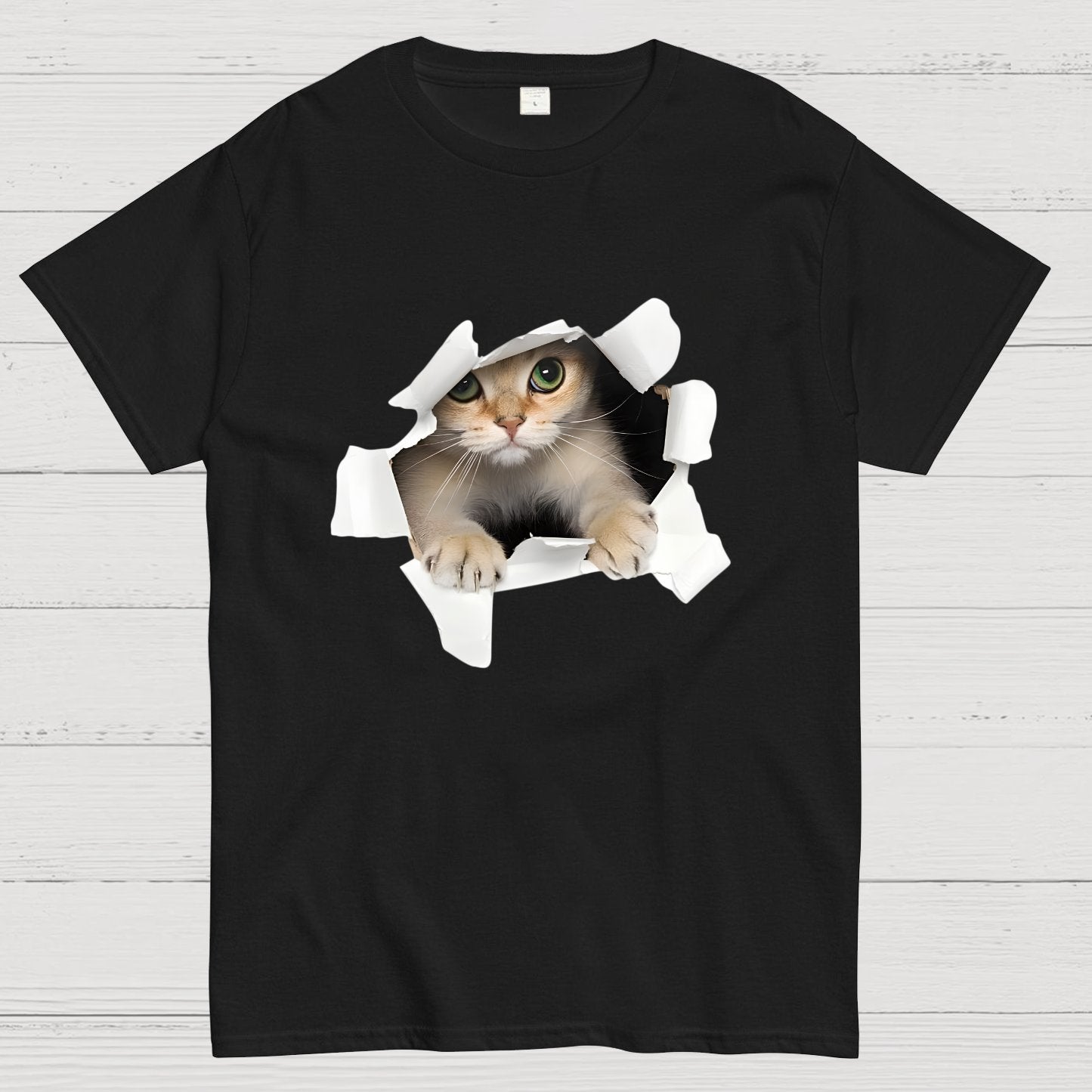 3D Cat Nerdy T-Shirt