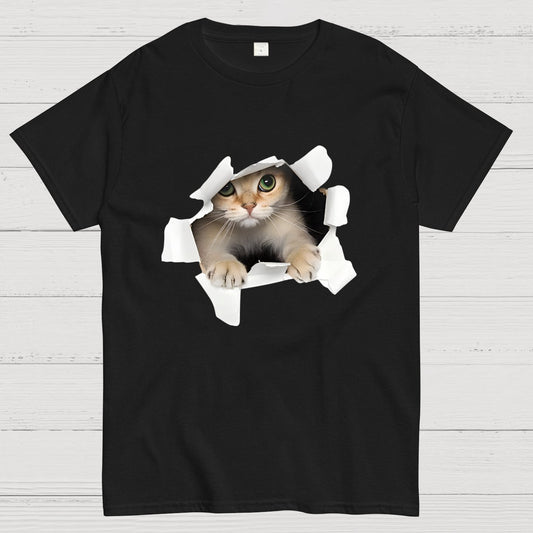 3D Cat Nerdy T-Shirt