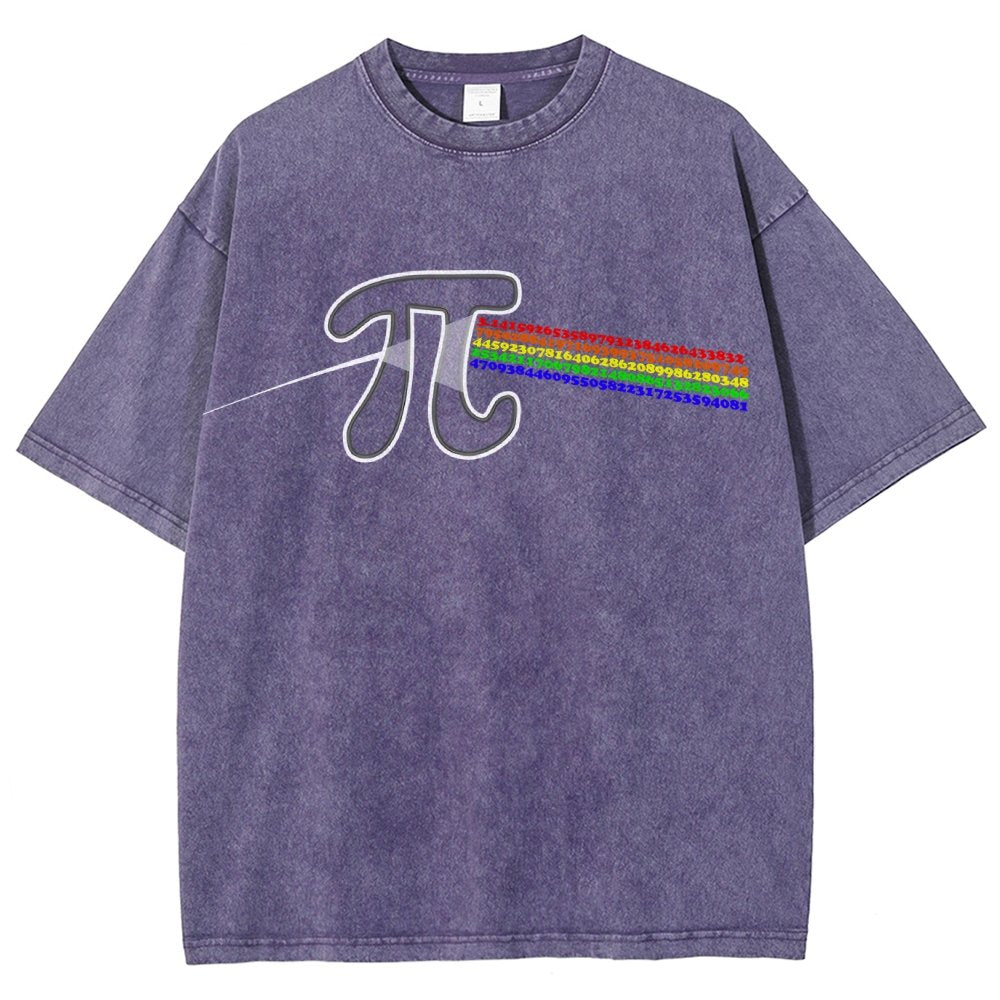Pi Flow Vintage Distressed T-shirt