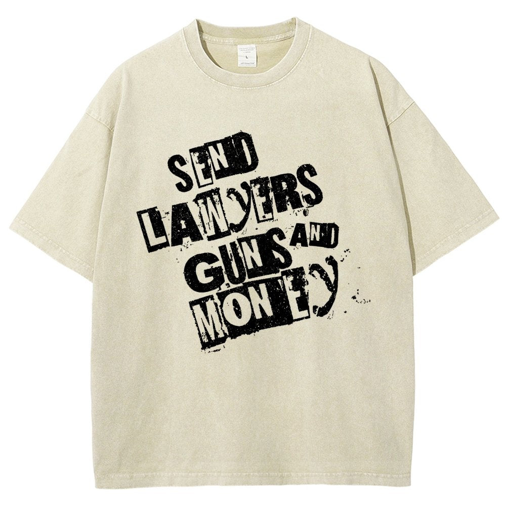 Send Lawyers Guns And Money Vintage Distressed T-shirt