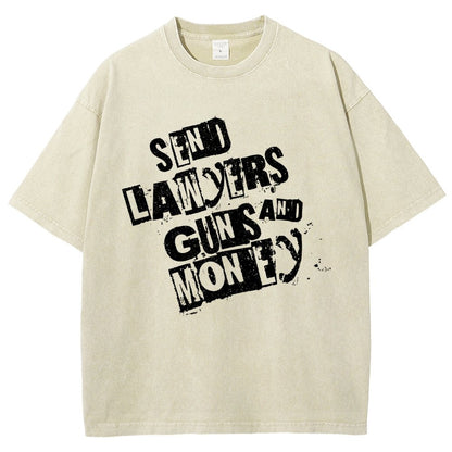 Send Lawyers Guns And Money Vintage Distressed T-shirt