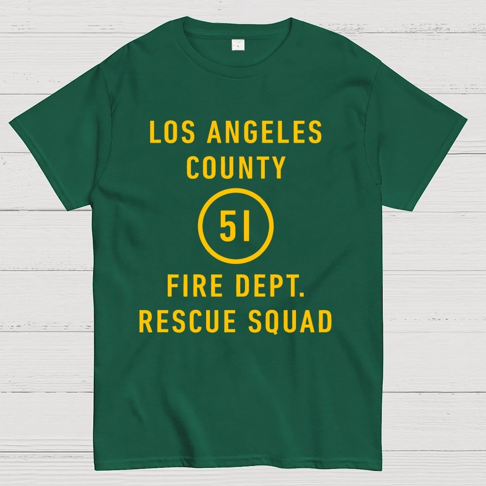 Emergency - Los Angeles County Fire Dept. Squad 51 Geek T-Shirt